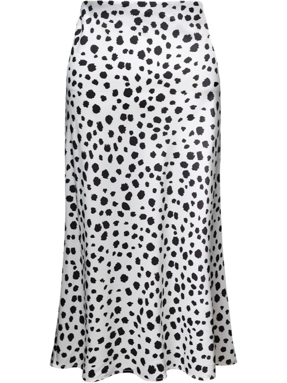 Trendy Women's Leopard Print Midi Skirt - Summer Long Satin High Waist Elastic